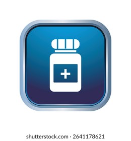 Illustration Vector graphic of medicine jar icon. Fit for bottle, medical, pharmacy, health, container etc.