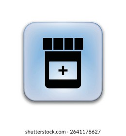 Illustration Vector graphic of medicine jar icon. Fit for bottle, medical, pharmacy, health, container etc.