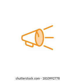 Illustration Vector graphic of megaphone icon. Fit for broadcasting, advertising, marketing, promotion, campaign etc.