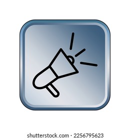 Ilustración Vector Gráfico de la plantilla de diseño de iconos Megaphone