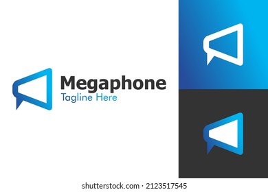 Gráfico vectorial de ilustración del logotipo Megaphone. Perfecto para la compañía tecnológica