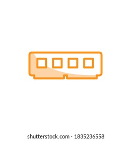 Illustration Vector graphic of memory DDR icon template