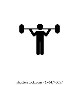 Illustration vector graphic of men with barbell in heavy lifting. Perfect for fitness human, Bodybuilding, callisthenics, callisthenics weightlifting, heavy-lifting, olympics game, weightlifting. 