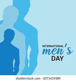 Illustration vector graphic of men's day