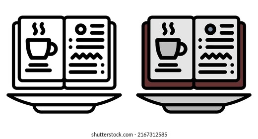 Illustration Vector Graphic of menu restaurant, coffee icon