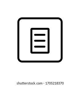 Illustration vector graphic of menu type icon