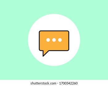 Illustration vector graphic of Message notification