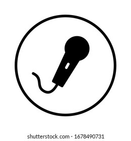 Illustration vector graphic of microphone icon