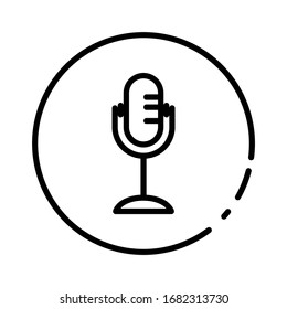 Illustration vector graphic of microphone icon