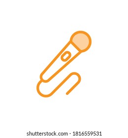 Illustration Vector graphic of microphone icon. Fit for podcast, voice, record, karaoke, interview etc.
