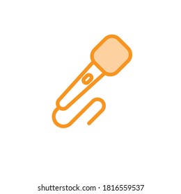Illustration Vector graphic of microphone icon. Fit for podcast, voice, record, karaoke, interview etc.