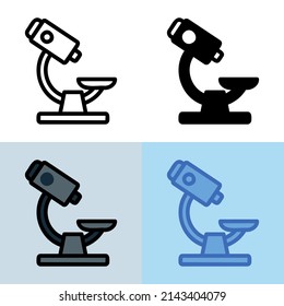 Illustration vector graphic of Microscope Icon. Perfect for user interface, new application, etc