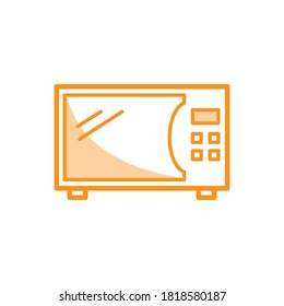 Illustration Vector graphic of microwave icon. Fit for cooking, oven, food, appliance, household electronics etc.