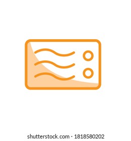 Illustration Vector graphic of microwave icon. Fit for cooking, oven, food, appliance, household electronics etc.