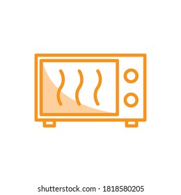 Illustration Vector graphic of microwave icon. Fit for cooking, oven, food, appliance, household electronics etc.