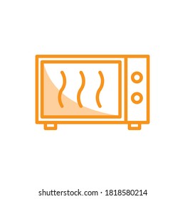 Illustration Vector graphic of microwave icon. Fit for cooking, oven, food, appliance, household electronics etc.