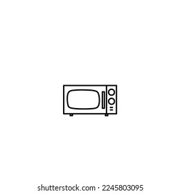 ilustración vectorial gráfico de línea de microondas perfecto para logotipos, iconos, diseños, afiches, volantes, anuncios y libros de dibujo 