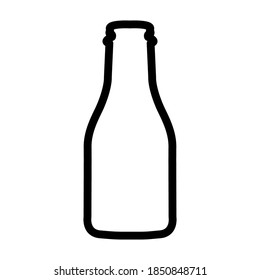 
Ilustración Gráfica vectorial del icono de la botella de leche 