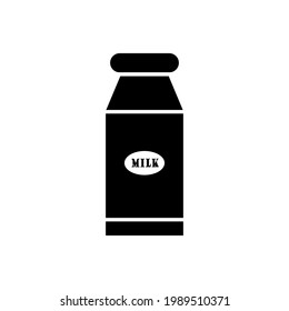 Illustration vector graphic of milk bottle. milk bottle icon. 