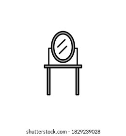 Illustration Vektorgrafik des Spiegelsymbol