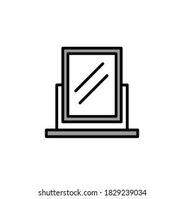 Illustration Vektorgrafik des Spiegelsymbol