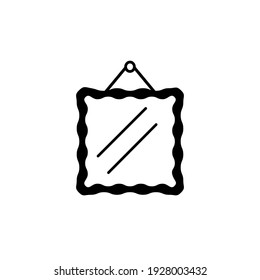 Ilustración Gráfico vectorial del icono de espejo