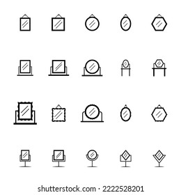 Illustration Vector Graphic of Mirror icon