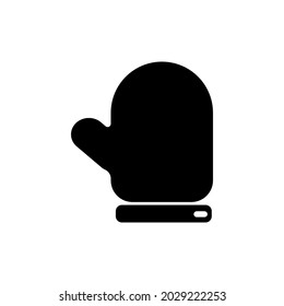 Ilustración vectorial gráfico del icono de migaja. vector de icono intermitente. símbolo y símbolo del vector de icono de guantes.