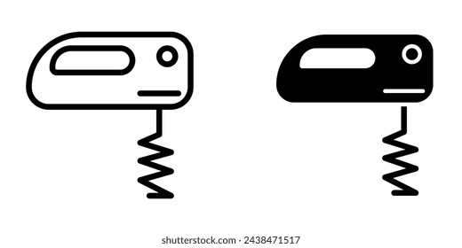 Ilustración Vector Gráfico del icono del mezclador