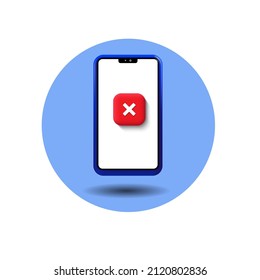Illustration vector graphic of modern 3d realistic smartphone design, good for 3d smartphone design 