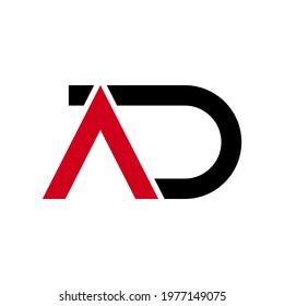 Illustration Vector Graphic of Modern AD Letter Logo. Perfect to use for Technology Company