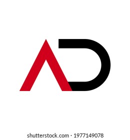 Illustration Vector Graphic of Modern AD Letter Logo. Perfect to use for Technology Company