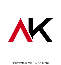 Illustration Vector Graphic of Modern AK Letter Logo. Perfect to use for Technology Company