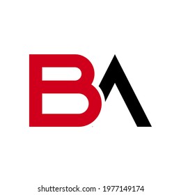 Illustration Vector Graphic of Modern BA Letter Logo. Perfect to use for Technology Company