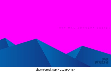 Illustration vector graphic of modern Background hills design, good for templates background design 