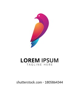 illustration vector graphic of modern bird logo design. good for company logo, brand logo,app logo etc.