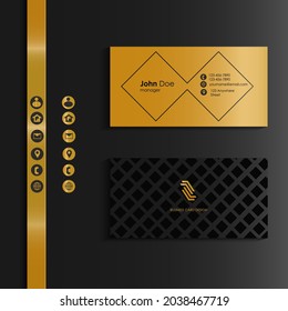 Illustration vector graphic of modern business cards design, good for office members 