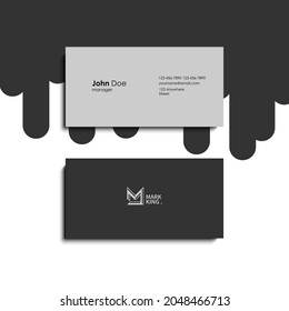 Illustration vector graphic of modern business cards design, good for office members 