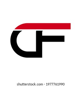 Illustration Vector Graphic of Modern CF Letter Logo. Perfect to use for Technology Company