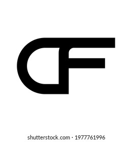 Illustration Vector Graphic of Modern CF Letter Logo. Perfect to use for Technology Company