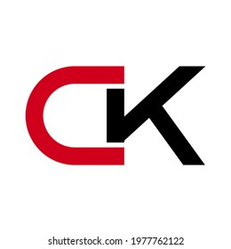 Illustration Vector Graphic of Modern CK Letter Logo. Perfect to use for Technology Company