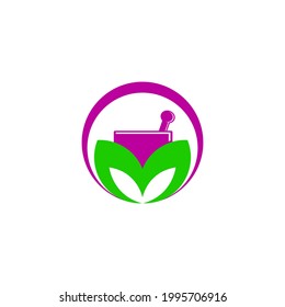 Illustration vector graphic of modern and clean herbal healling logo. fit for company, corporate or brand identity herbal product logo design, etc.