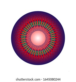 illustration vector graphic of Modern Decorative floral color mandala. Super vector round Shapes. Vector illustration