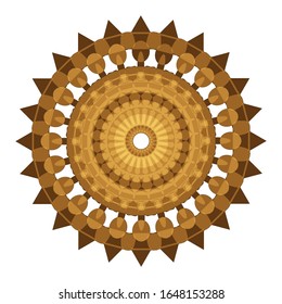 
Illustration Vektorillustration Grafik der modernen dekorativen Blumenfarbe Mandala. Super Vektorillustration rund Formen. geeignet für Logo, Symbol oder Symbol usw.