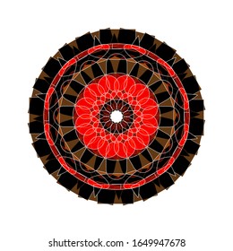 illustration vector graphic of Modern Decorative floral color mandala. Super vector round Shapes.  fit for logo, icon or symbol, etc