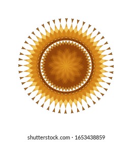 illustration vector graphic of Modern Decorative floral color mandala. Super vector round Shapes.  fit for logo, icon or symbol, etc