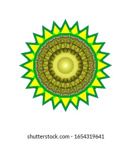 illustration vector graphic of Modern Decorative floral color mandala. Super vector round Shapes.  fit for logo, icon or symbol, etc