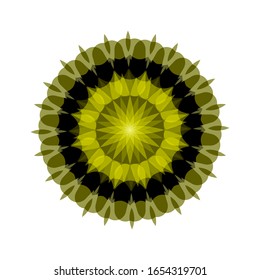 Illustration Vektorillustration Grafik der modernen dekorativen Blumenfarbe Mandala. Super Vektorillustration rund Formen.  geeignet für Logo, Symbol oder Symbol usw.