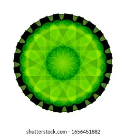 Illustration Vektorillustration Grafik der modernen dekorativen Blumenfarbe Mandala. Super Vektorillustration rund Formen.  Mandala Blumendekoration.  geeignet für Logo, Symbol oder Symbol usw.