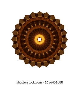 illustration vector graphic of Modern Decorative floral color mandala. Super vector round Shapes.  Mandala flower decoration. fit for logo, icon or symbol, etc